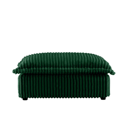 Luxurious Chenille Ottoman