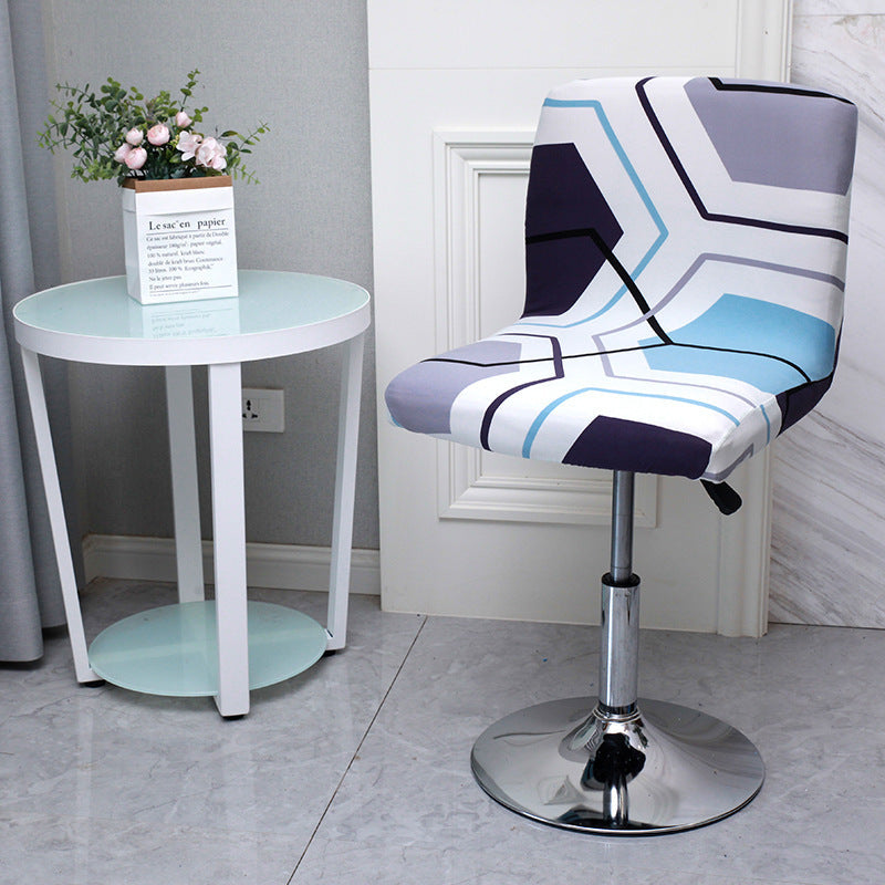 Household Restaurant Front Desk Milk Silk Elastic Seat Cover