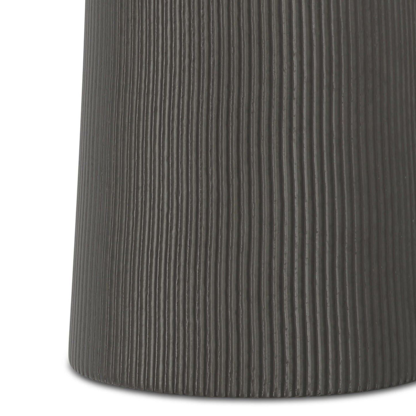 Hughes - Cast Aluminum Side Table - Black