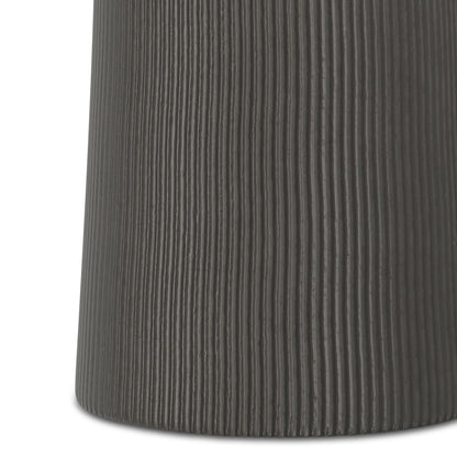 Hughes - Cast Aluminum Side Table - Black