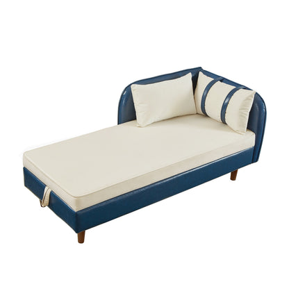 65" Storage Chaise Lounge Sofa