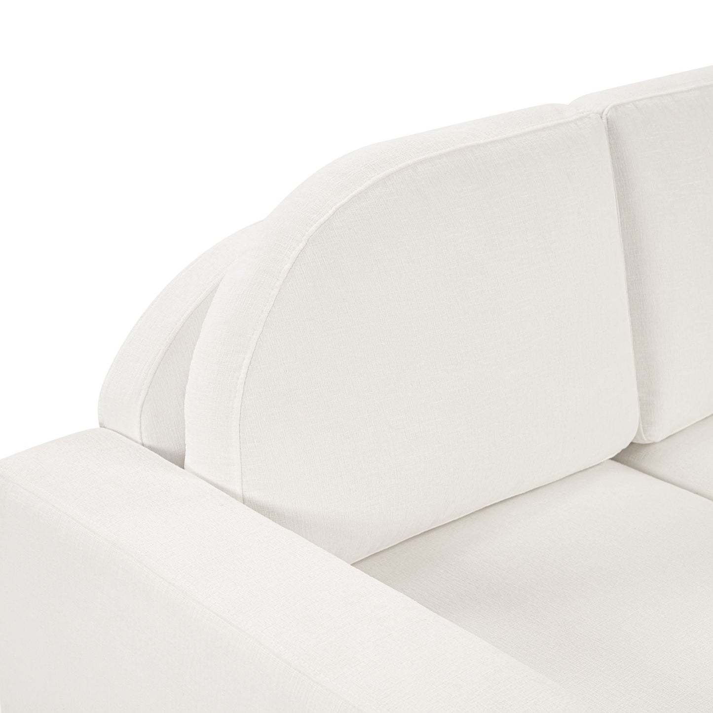 Modern 3 Seater Sofa With Curved Backrest