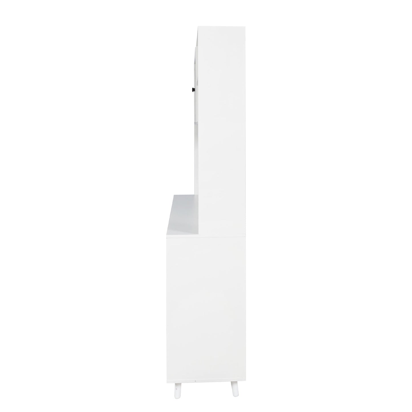 63" W Large Kitchen Hutch Cabinet, Freestanding Pantry Storage