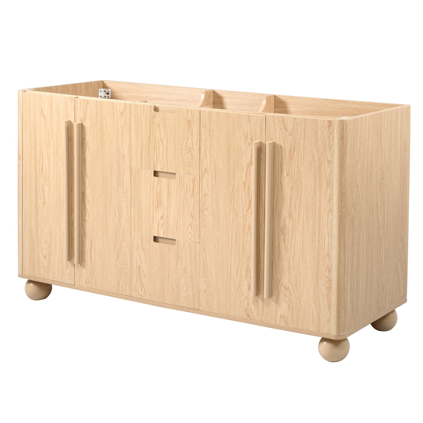 58.3" Bathroom Vanity Cabinet Only with Soft-Close Drawers