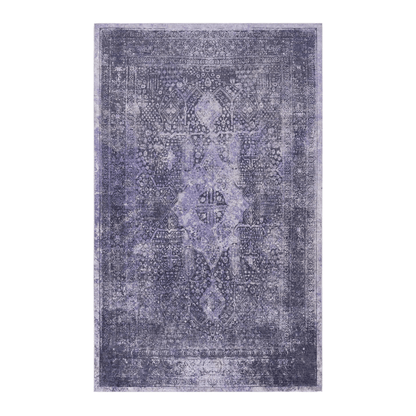 MAVAL Anthracite Washable Rug 3x5 Area Rug