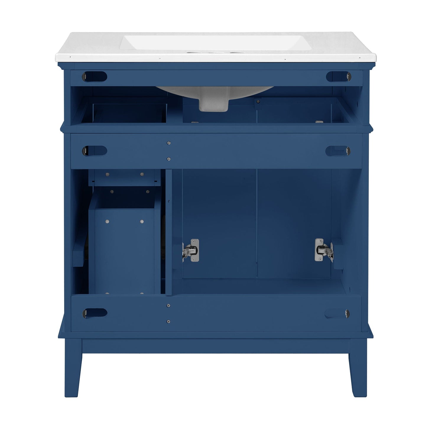 Modern Bathroom Vanity With Sink, Storage Cabinet, Soft Close Doors, Deep & Standard Drawers