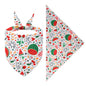 Cross-border New Cartoon Cute Pet Triangle Fresh Fruit Polyester Printed Cat And Dog Saliva Towel Scarf Wholesale