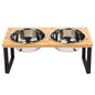 Anti-Tip Pet Bowl Elevated Stainless Steel Large-Capacity Food Bowl