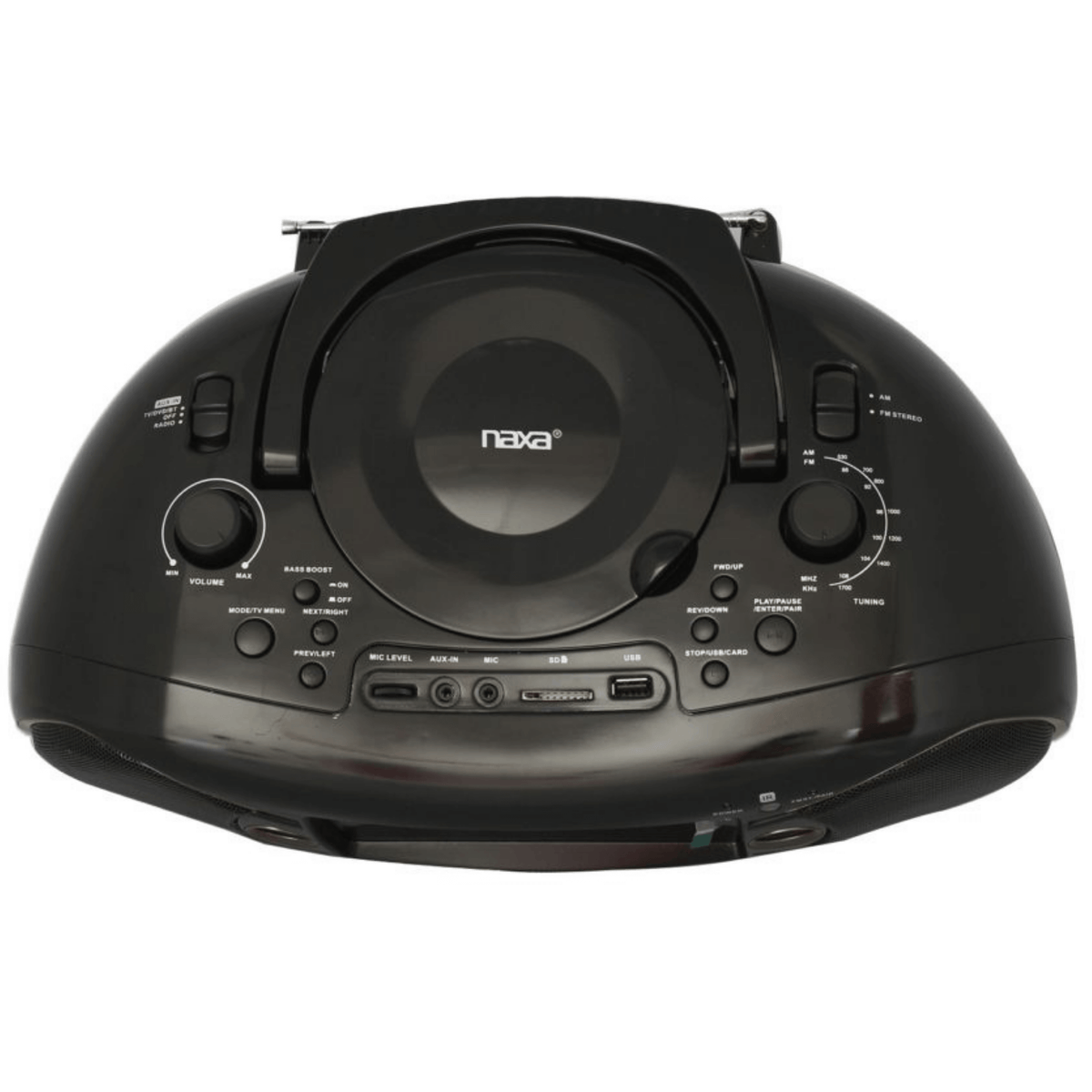Naxa 7" Bluetooth DVD Boombox and TV - Refurbished