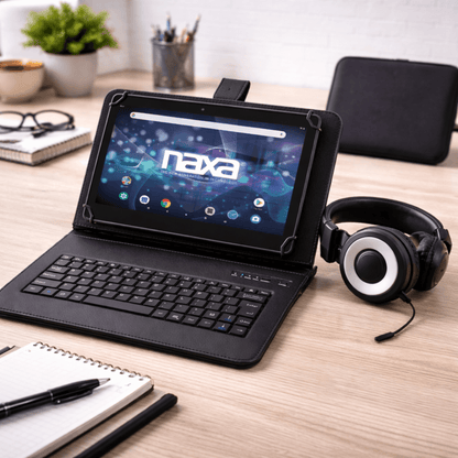 Naxa 7" Tablet with Bluetooth Keyboard, Case & Headphone - Refurbished