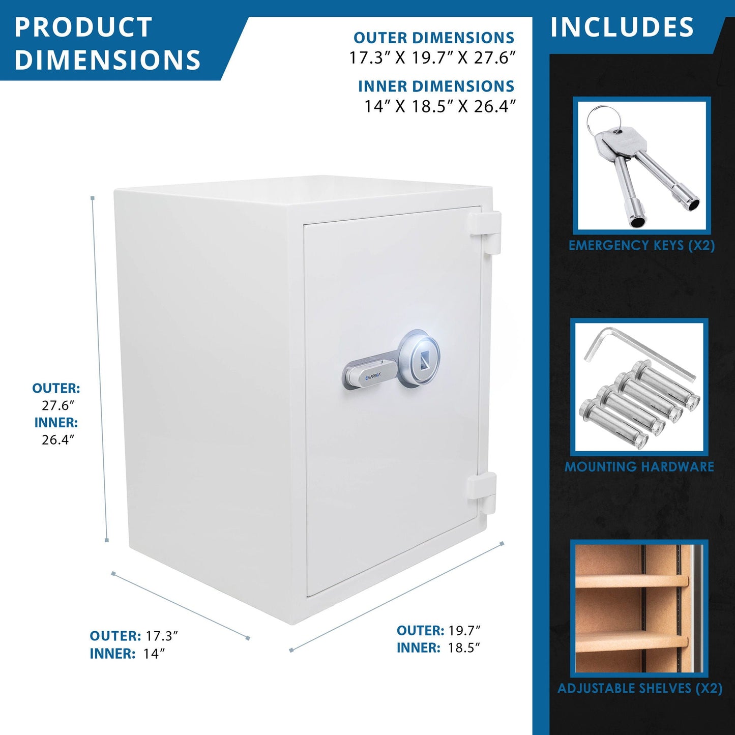 Biometric Fireproof Protection Safe