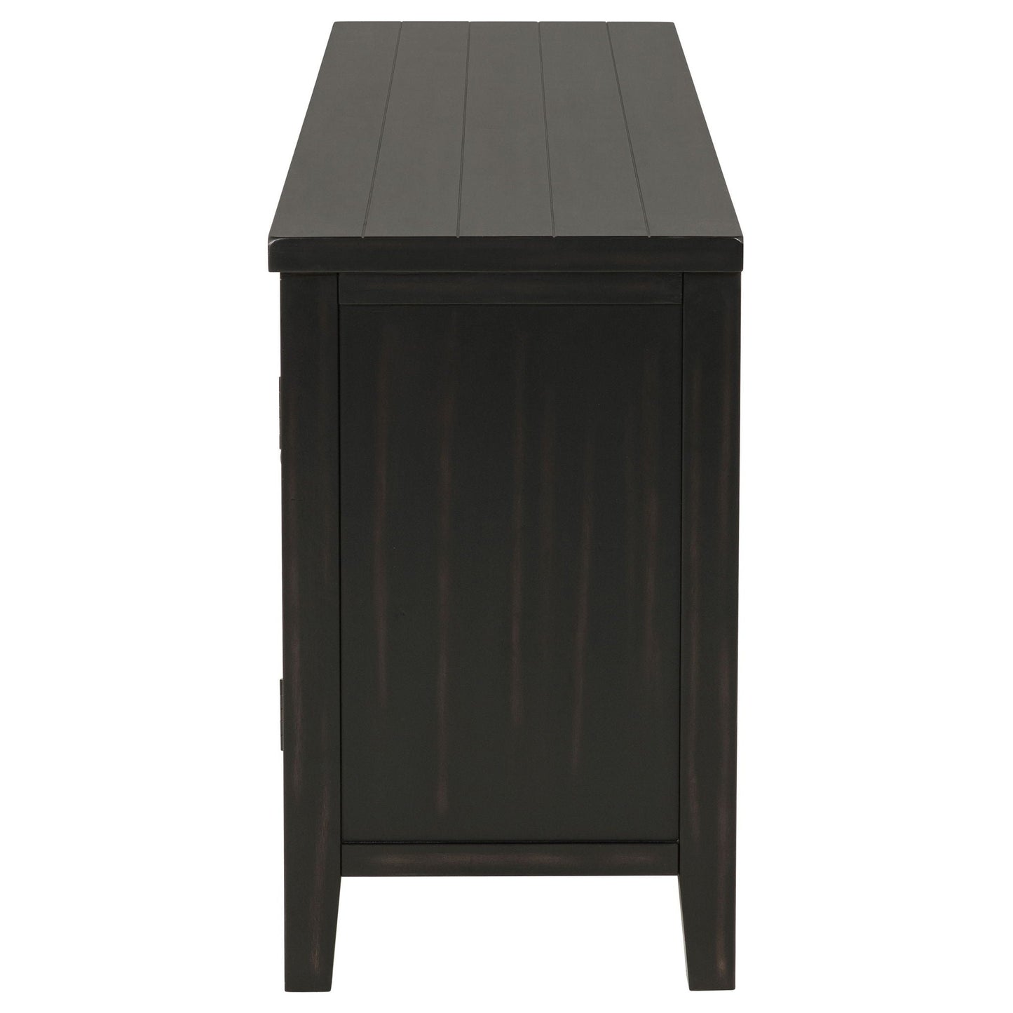 Sutter - 2 Door TV Stand With Mission Design - Dark Brown