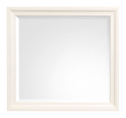 Kingston - Landscape Mirror - Whisper White And Cerused Nutmeg