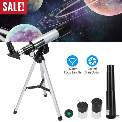 Astronomical Telescope 90X with Tripod for Kids & Beginners