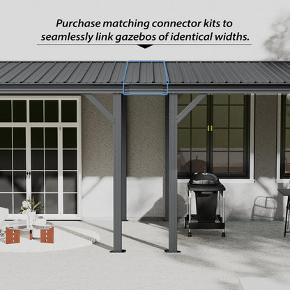 Gazebo Connector Kit for 10ft Width Wall-Mounted Gazebos