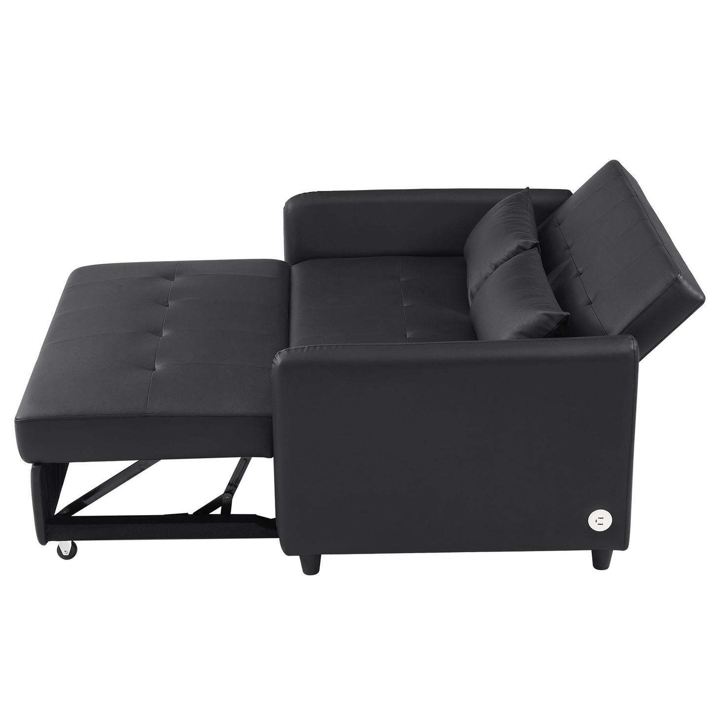 Convertible Sleeper Sofa Bed With 3 USB Ports