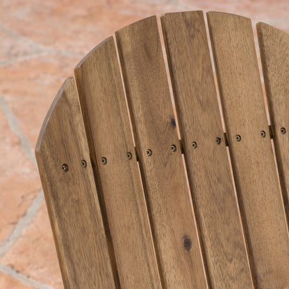 Outdoor Adirondack Rocking Loveseat With Hand Crafted Details