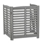 3 Panel Outdoor Wooden Air Conditioner Fence