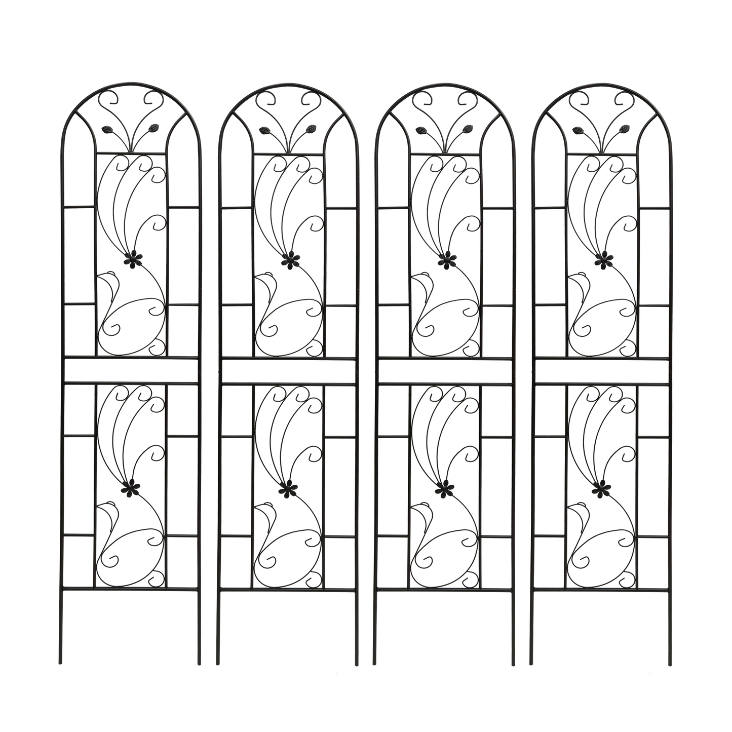 4 Pack Metal Garden Trellis