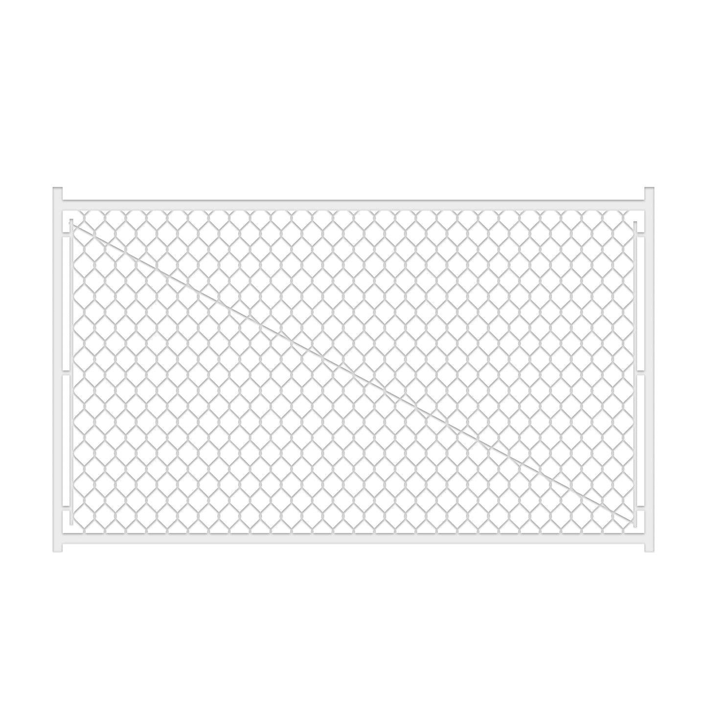 Adjustable 3.8FT Chain Link Walk Gate Kit