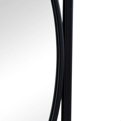 Rectangular Wall Mirrors With Frame, Home Decor For Living Room Bedroom Entryway - Black