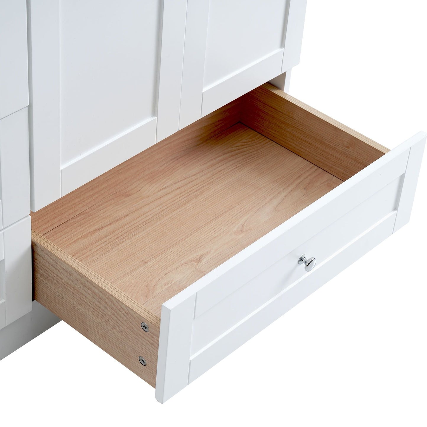 Shaker Free Standing Bathroom Vanity Cabinet & Sink, Soft Close Drawers, Soft Close Doors