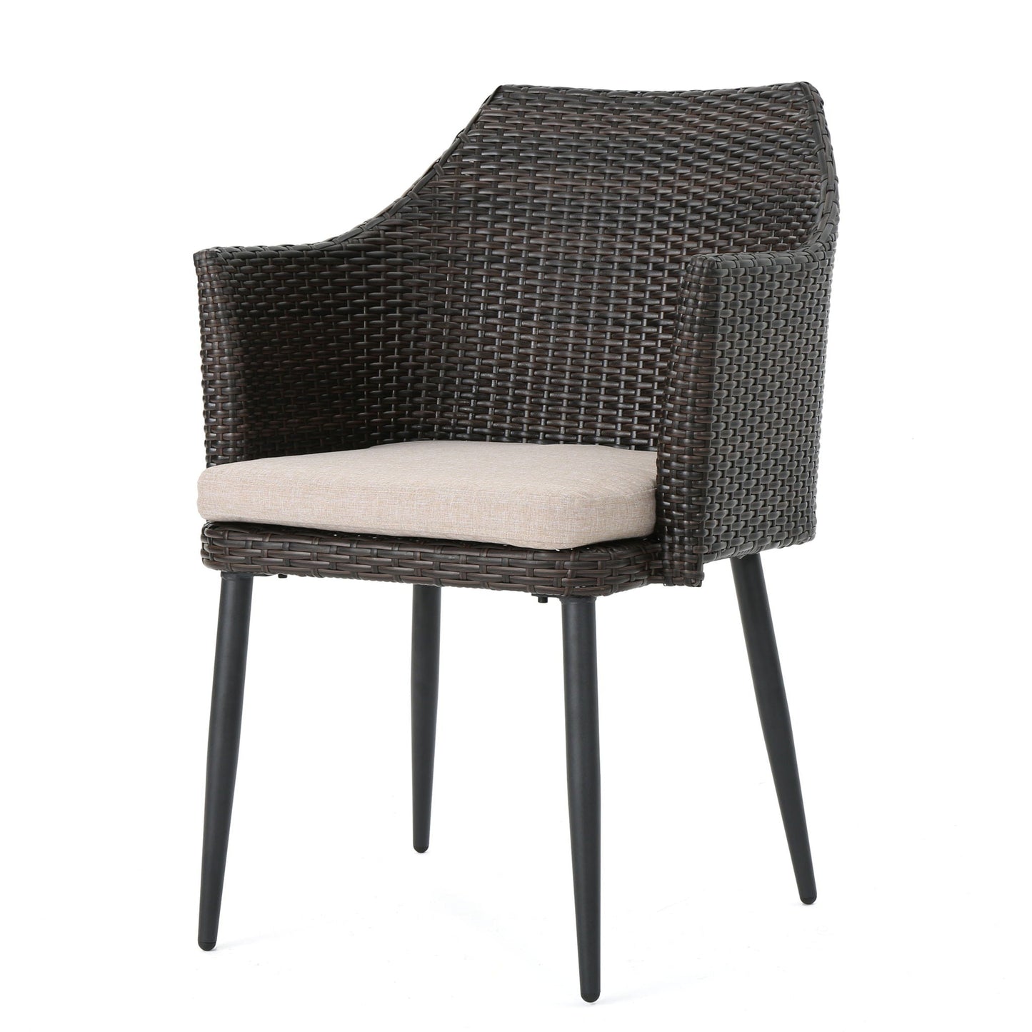 Kenneth 3 Pieces Chat Set Outdoor Furniture - Brown Multi