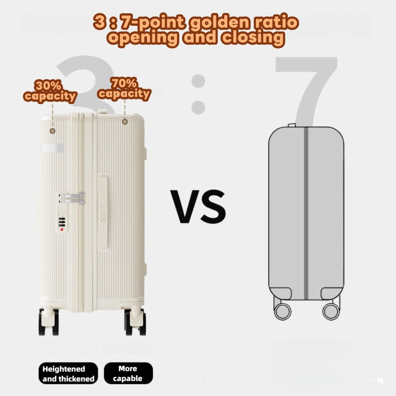 20 Inch 24 Inch Thick Luggage Compartment, Telescopic Pull Rod, Equipped With Three Handheld Handles, TSA With Phone Holder, Universal Silent Wheels, Sturdy And Durable