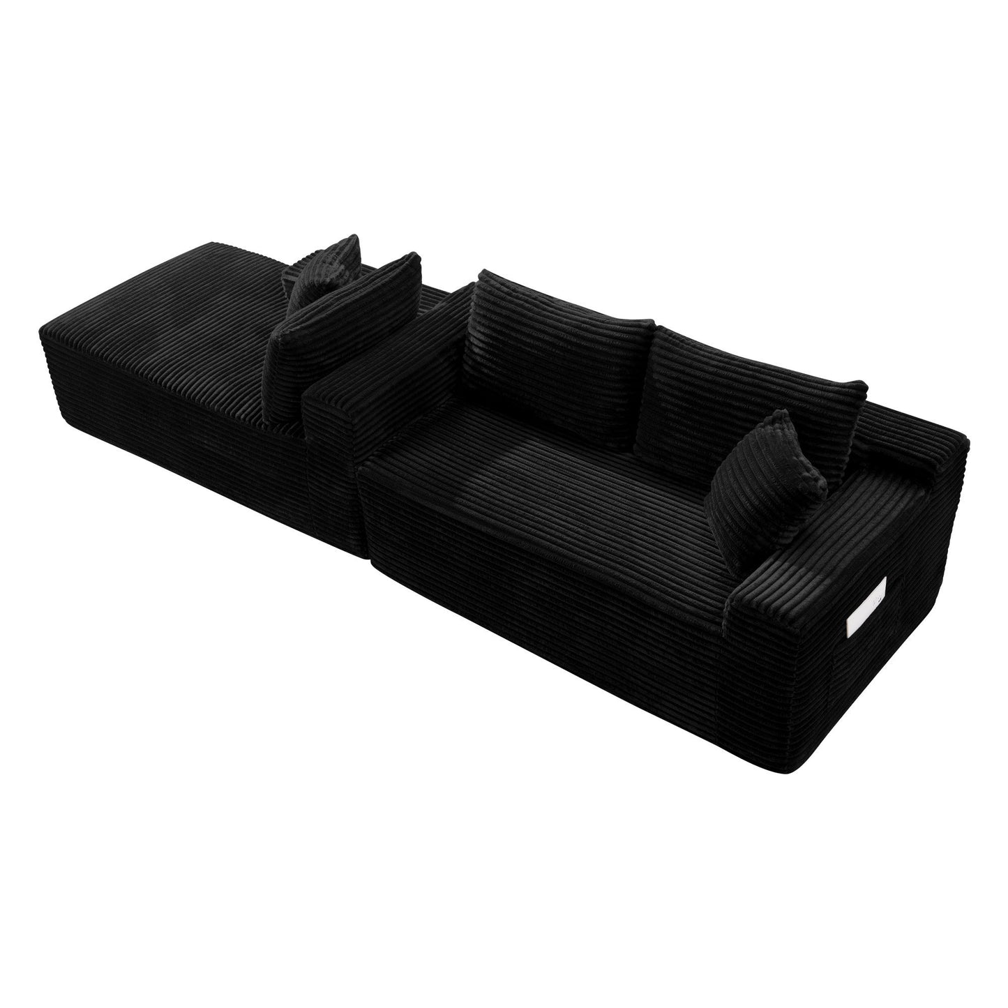 106.3" U-Shaped Cloud Sectional Sofa with Deep Seat