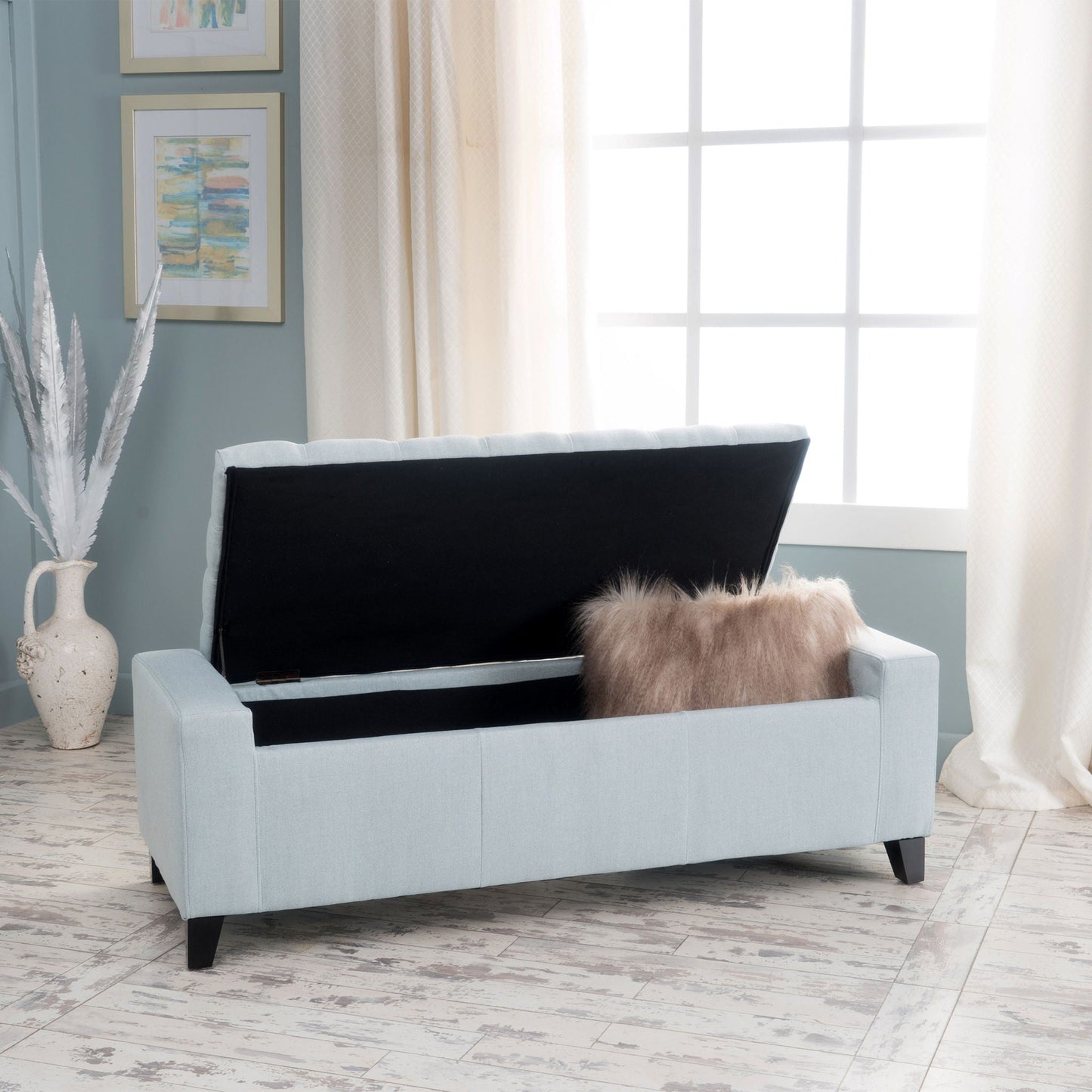 Guernsey Ottoman Storage With Tufted Top