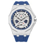 Trendy Hollow Mechanical Watch With Luminous Display And Water Resistance For Men