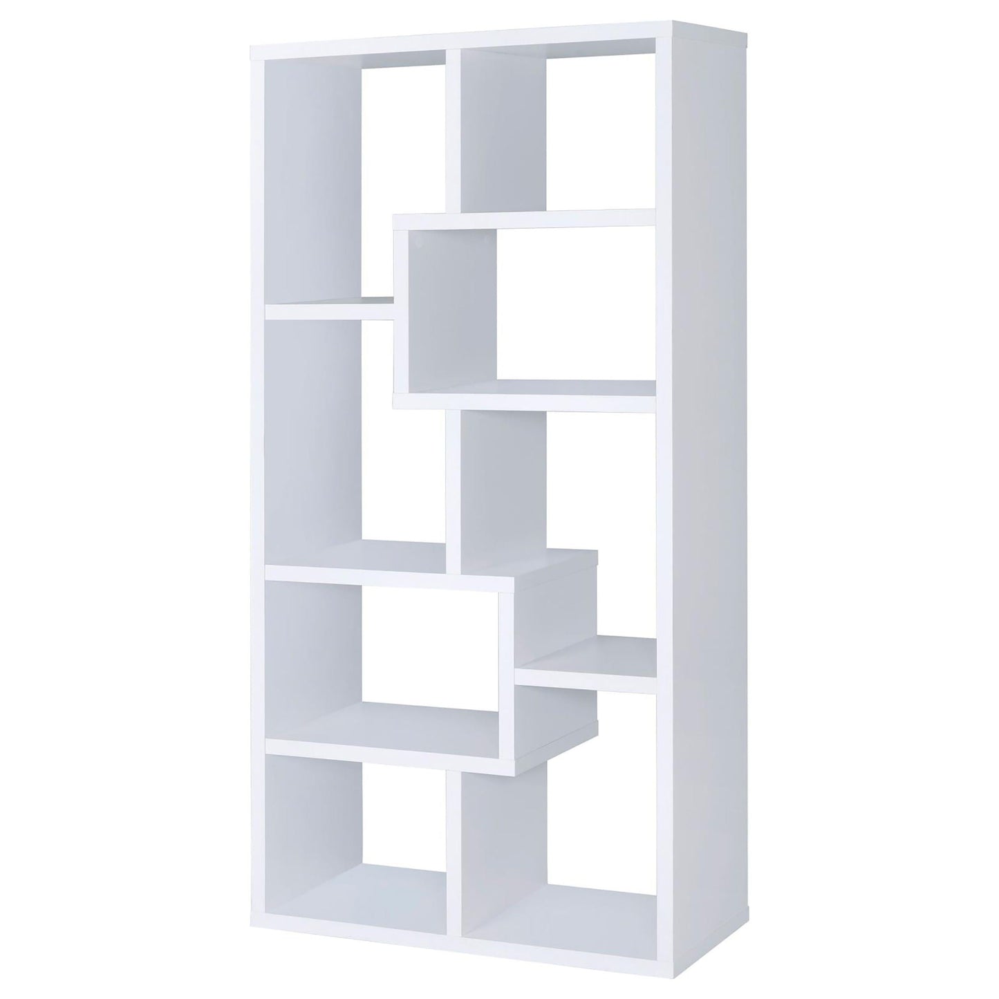8 Shelf Geometric Bookcase