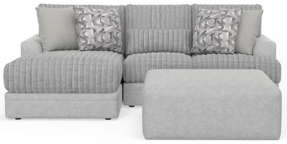 Titan - Sectional With Comfort Coil Seating, Cocktail Ottoman And Accent Pillows Included