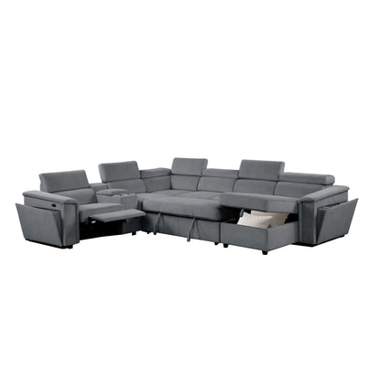 Harvey - Power Recliner Sleeper Sectional