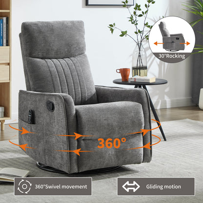 ComfortMax Dark Gray Recliner Chair