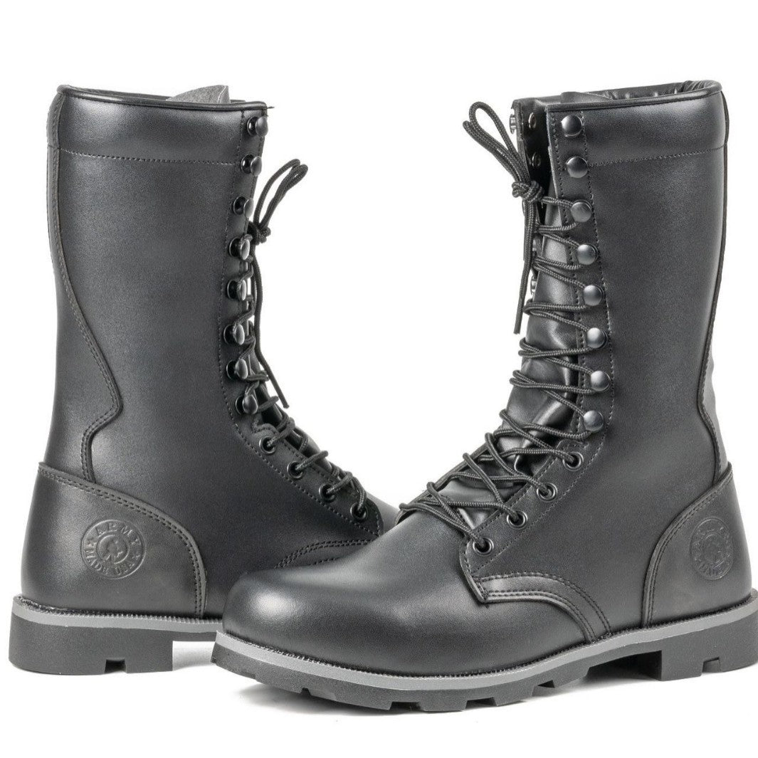 Tactical Large Size Black High-top Desert Raised Combat Boots