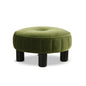 Riley - Round Footstool Ottoman - Olive Green