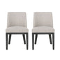 Modern Dining Chair With Durable Fabric Upholstery And Sturdy Wooden Frame (Set of 2)