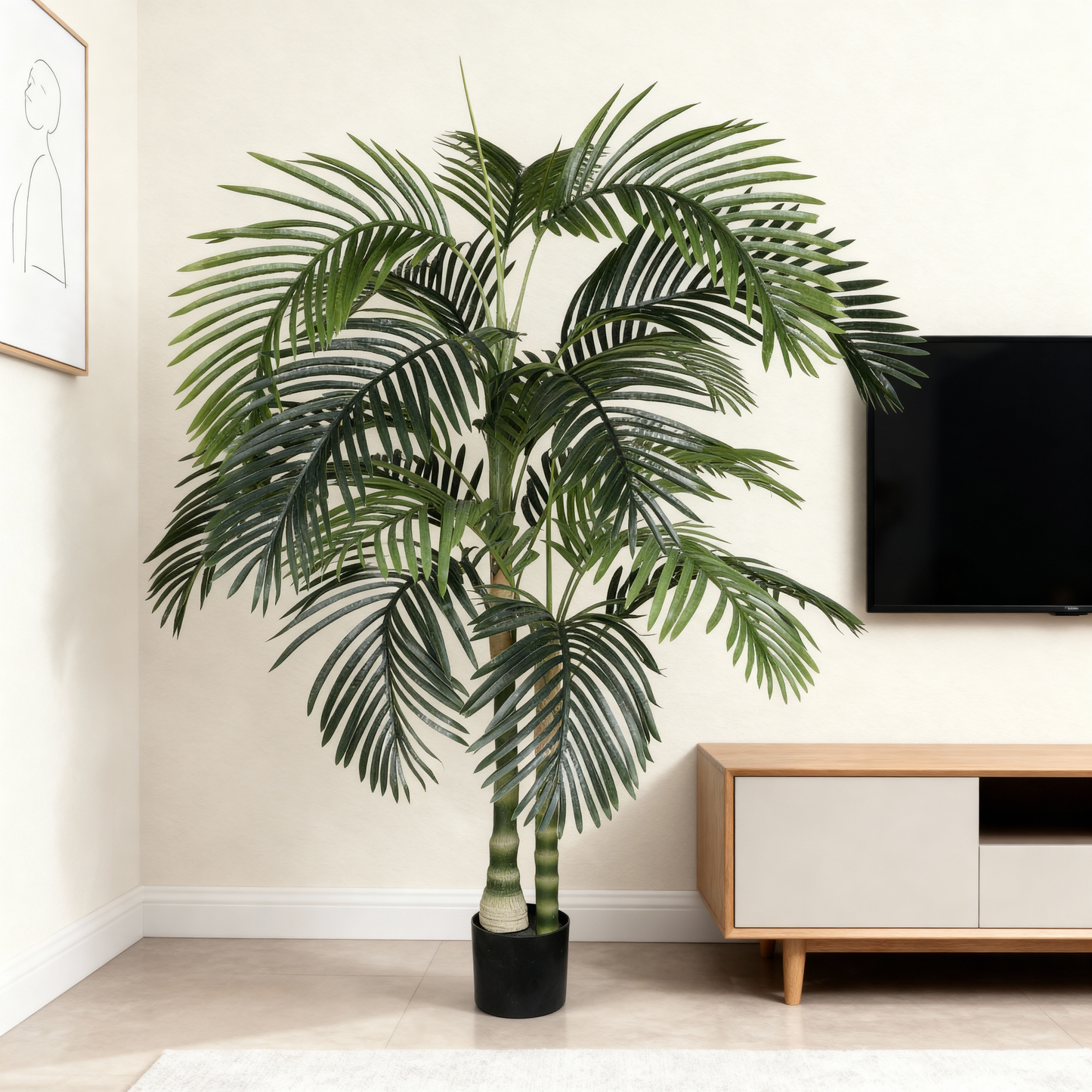 6FT Artificial Palm Tree with Realistic Detail