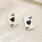 Titanium Steel Playing Card Necklace