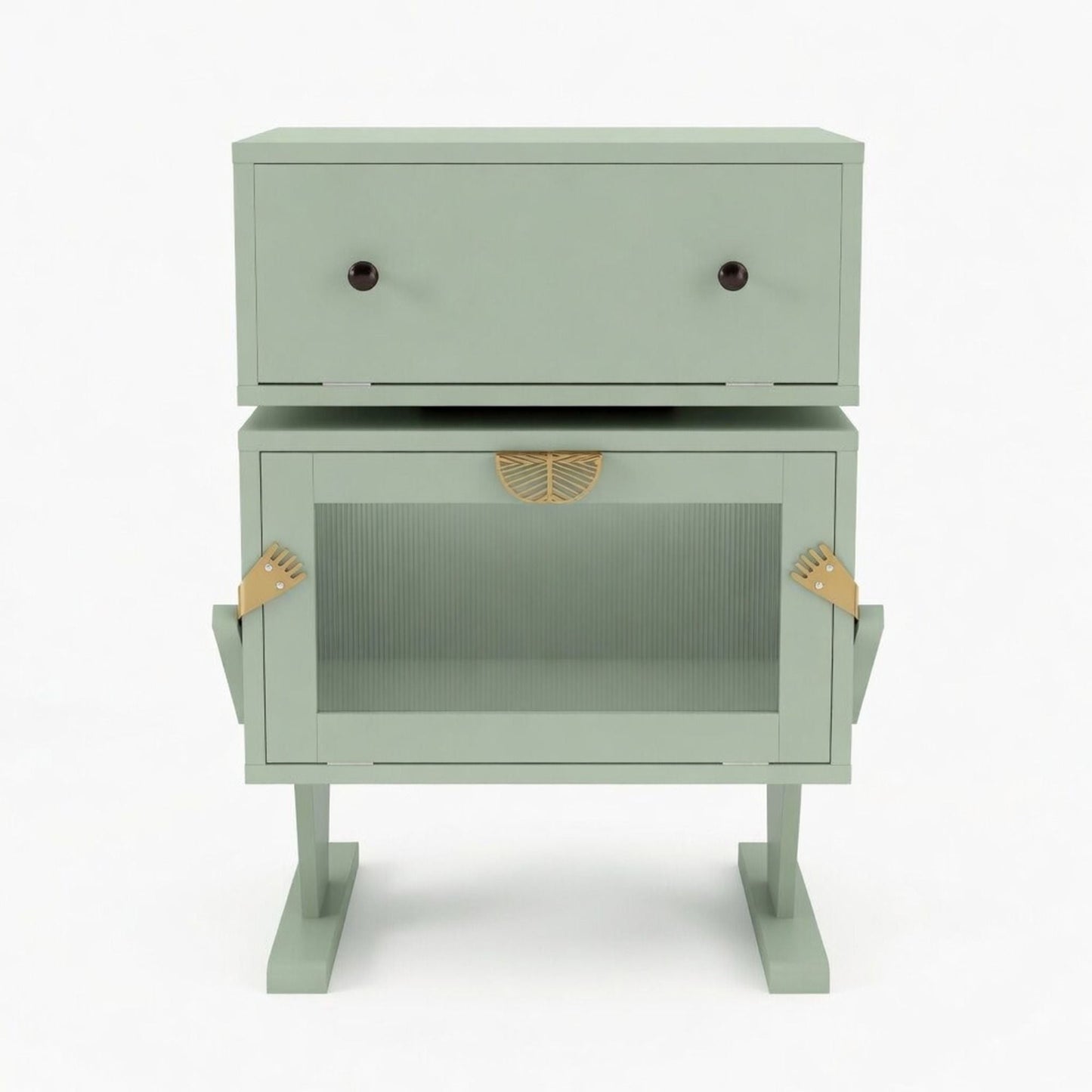 Robot LED Nightstand With 360° Rotating Drawer