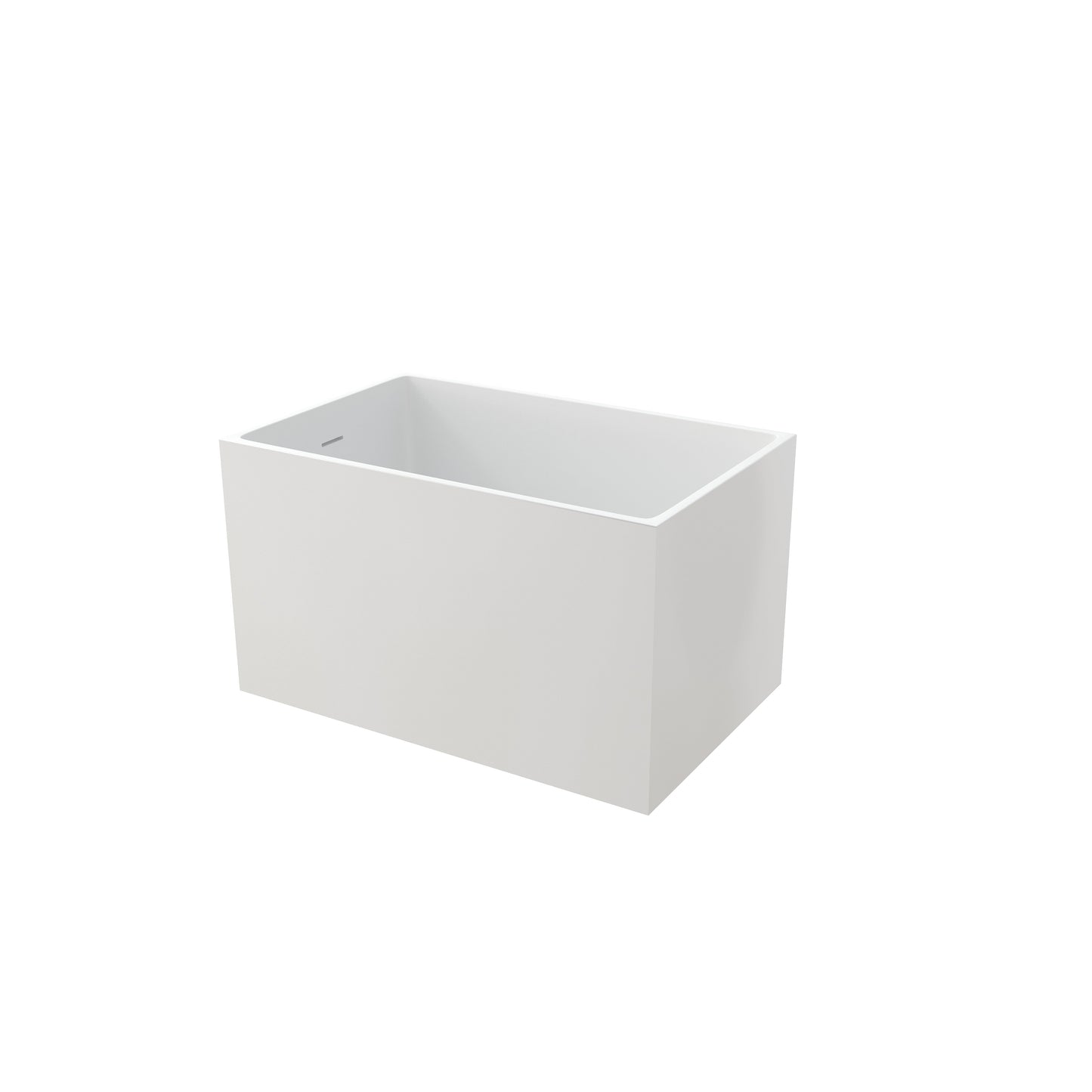 43" Acrylic Freestanding Bath Tub Modern Soaker Tub