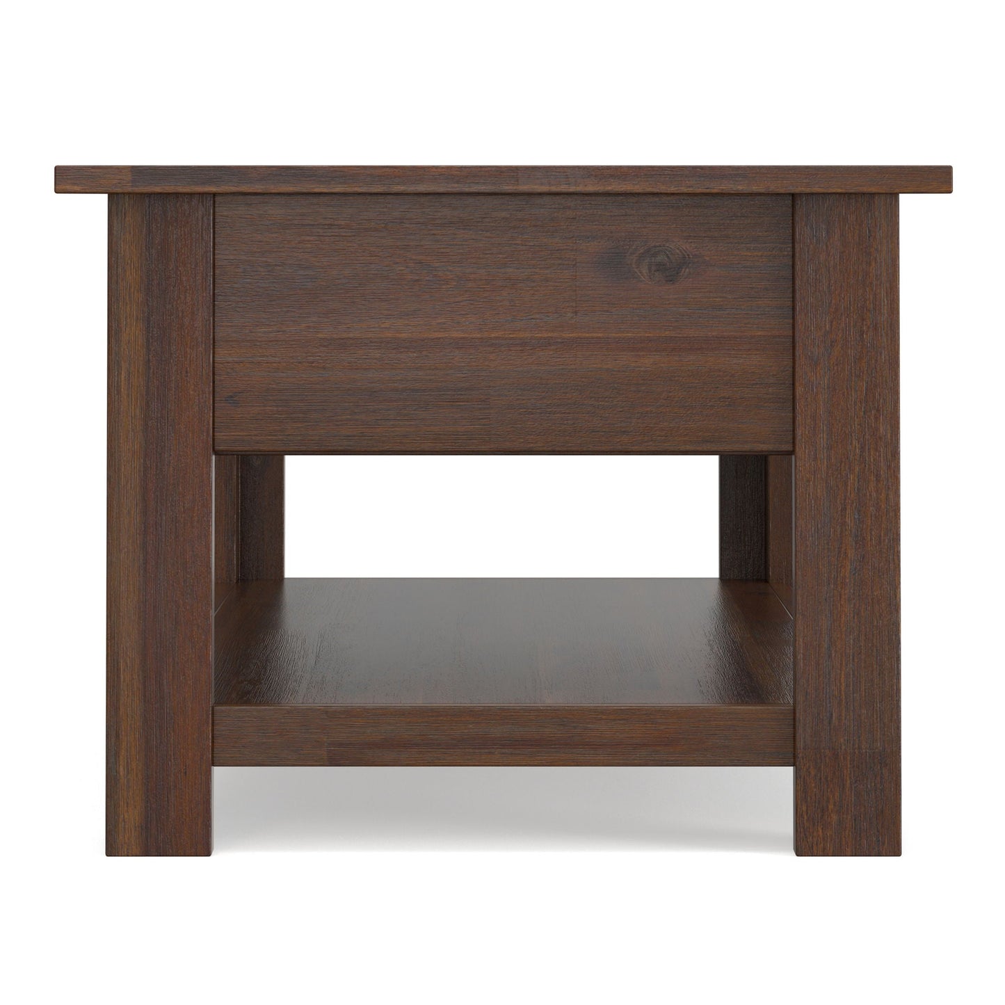 Monroe - Rectangular Coffee Table With Drawers - Brown