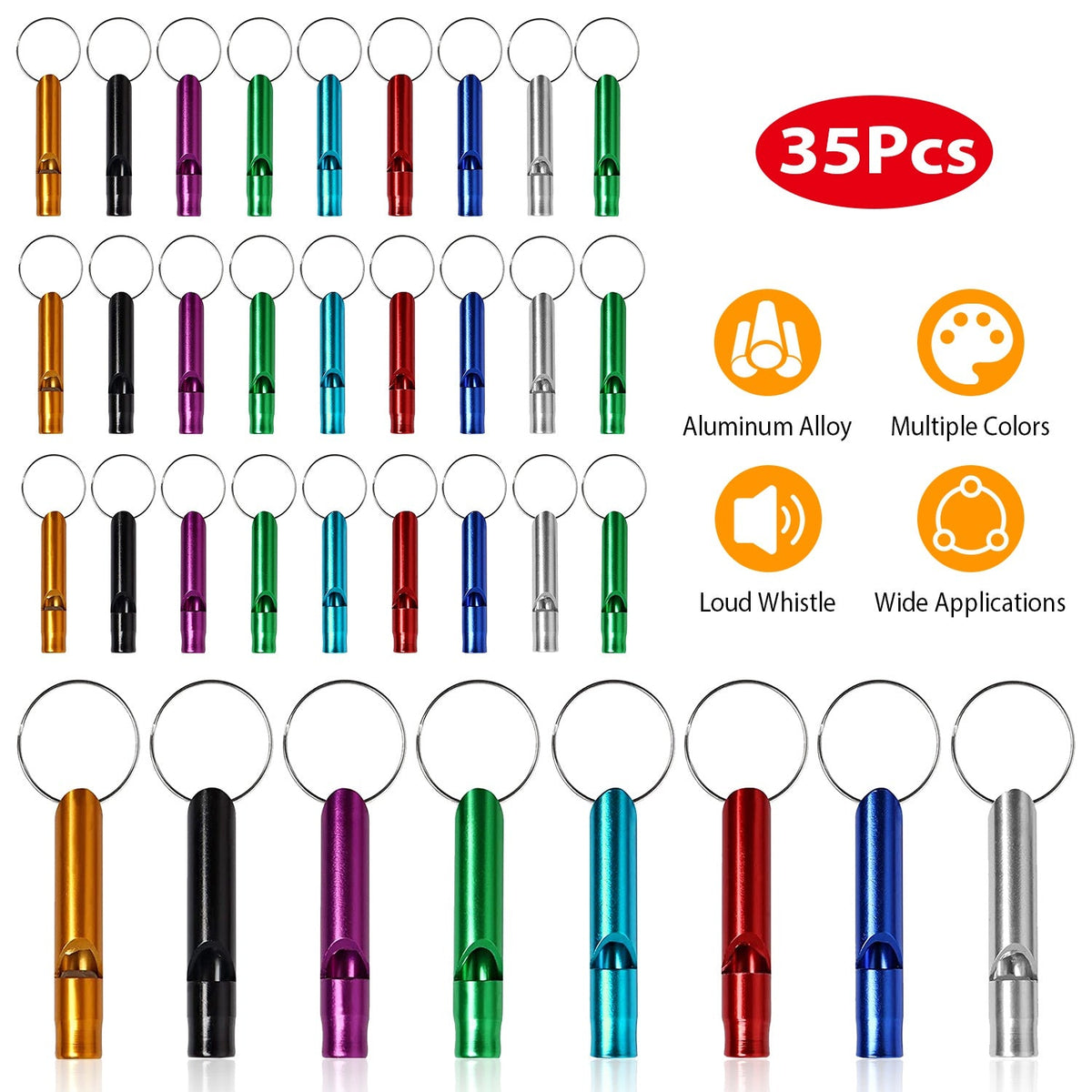 GBruno 35Pcs Emergency Whistles