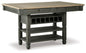 Tyler Creek - Rectangular Dining Room Counter Table - Black / Gray