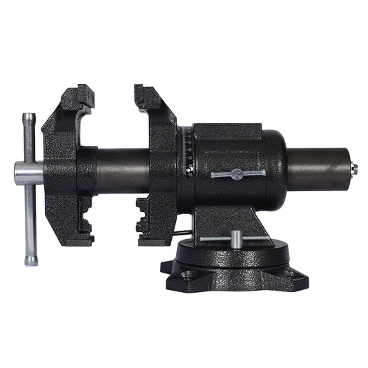 Heavy Duty 5" Multi Jaw Rotating Bench Vise with 360° Swivel Base and Head