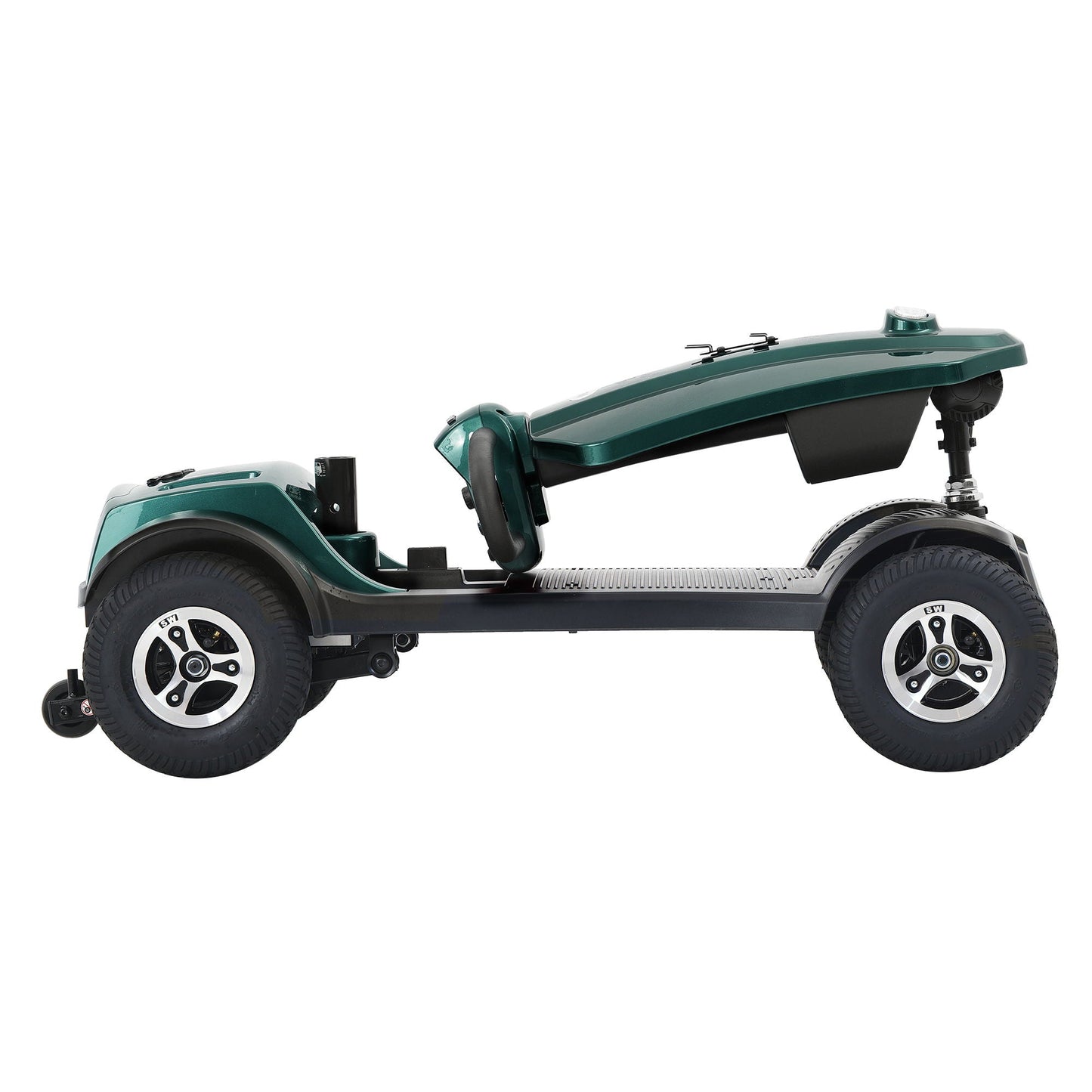 Max Plus - 4 Wheels Outdoor Compact Mobility Scooter With 2 Pieces X 20Ah Lead Acid Battery, 16 Miles, Cup Holders & USB Charger Port