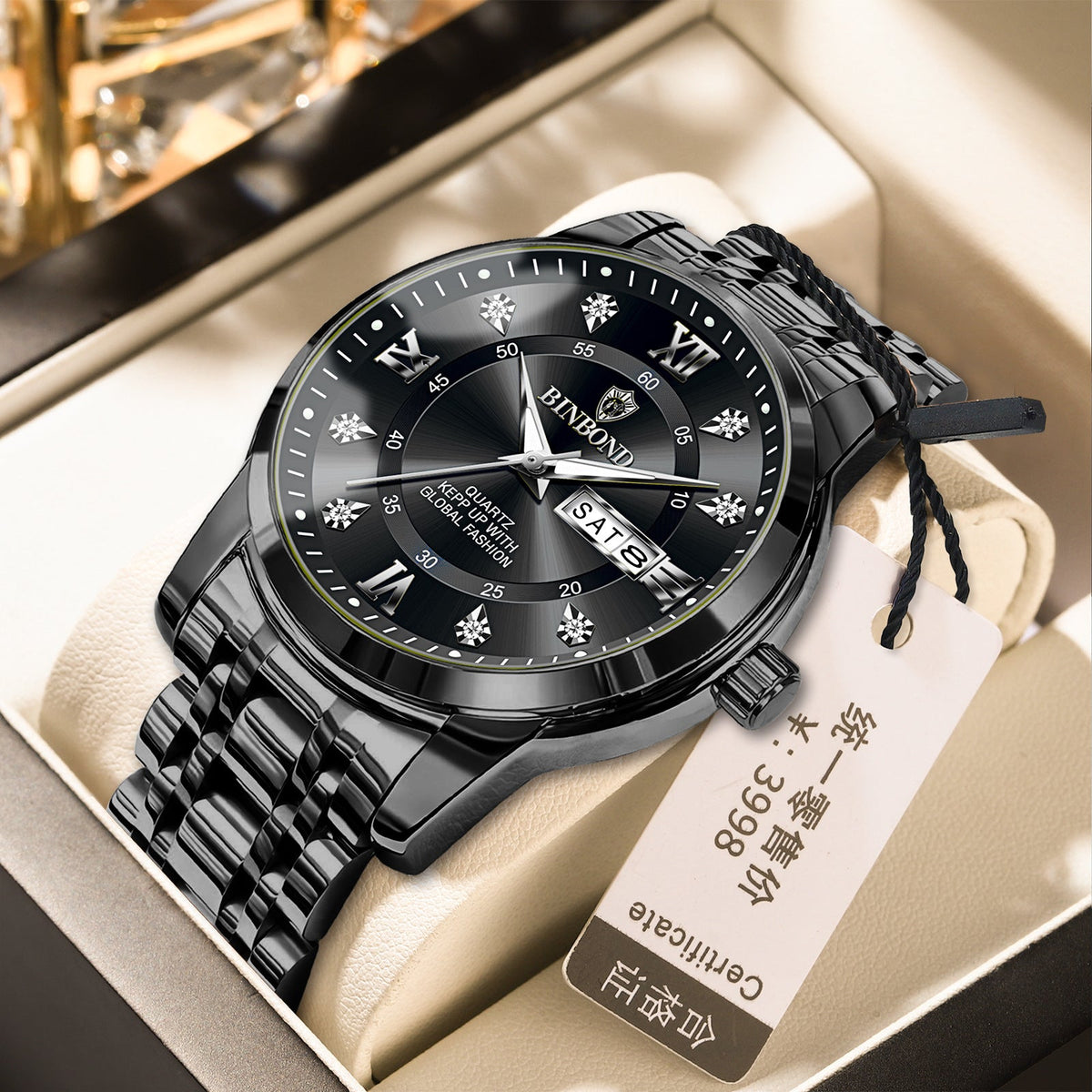 Binbang Business Light-Luxury Quartz Watch For Men