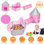 3 In 1 Child Crawl Tunnel Tent Kids Play Tent Ball Pit Set Foldable Children Play House Pop-up Kids Tent w/Storage Bag For Indoor Outdoor Travel Use
