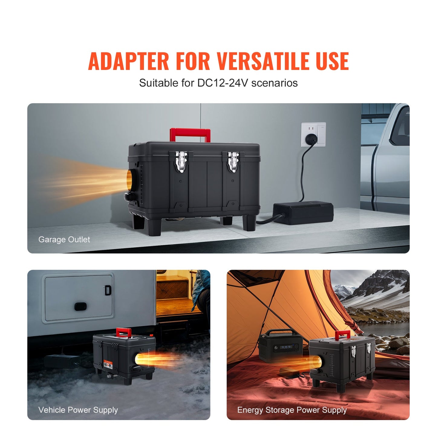 Diesel Air Heater 12V/24V 8KW Bluetooth APP Remote Control for Vehicles